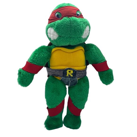 Vtg Teenage Mutant Ninja Turtles Raphael Plush Doll 16" TMNT Stuffed Animal - Picture 1 of 5